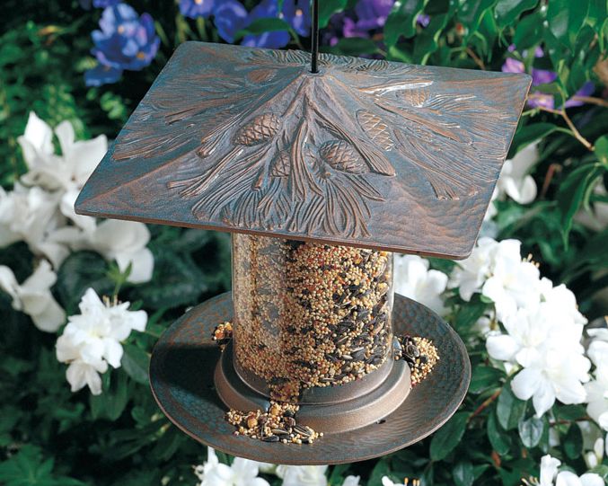 6-Inch Whitehall Products Cardinal Tube Feeder Oil Rub Bronze 6-Inch Whitehall Products Cardinal Tube Feeder Oil Rub Bronze